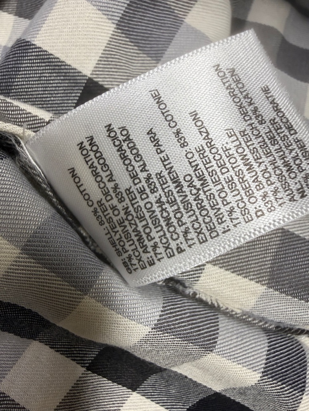 The North Face Men's Black and White Check Button-Down Shirt - Picture 8 of 10